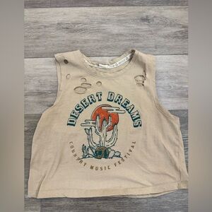 Recycled Threads Desert Dreams Graphic Tank Top